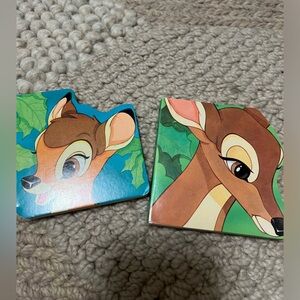 2 Vintage Disney Bambi Books, Board Books